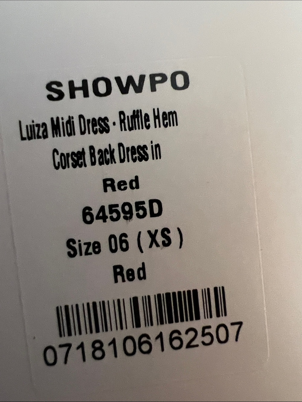NWT REVOLVE SAINTS & SECRETS SHOWPO Luiza red ruffle corset back dress US /XS - Picture 9 of 13